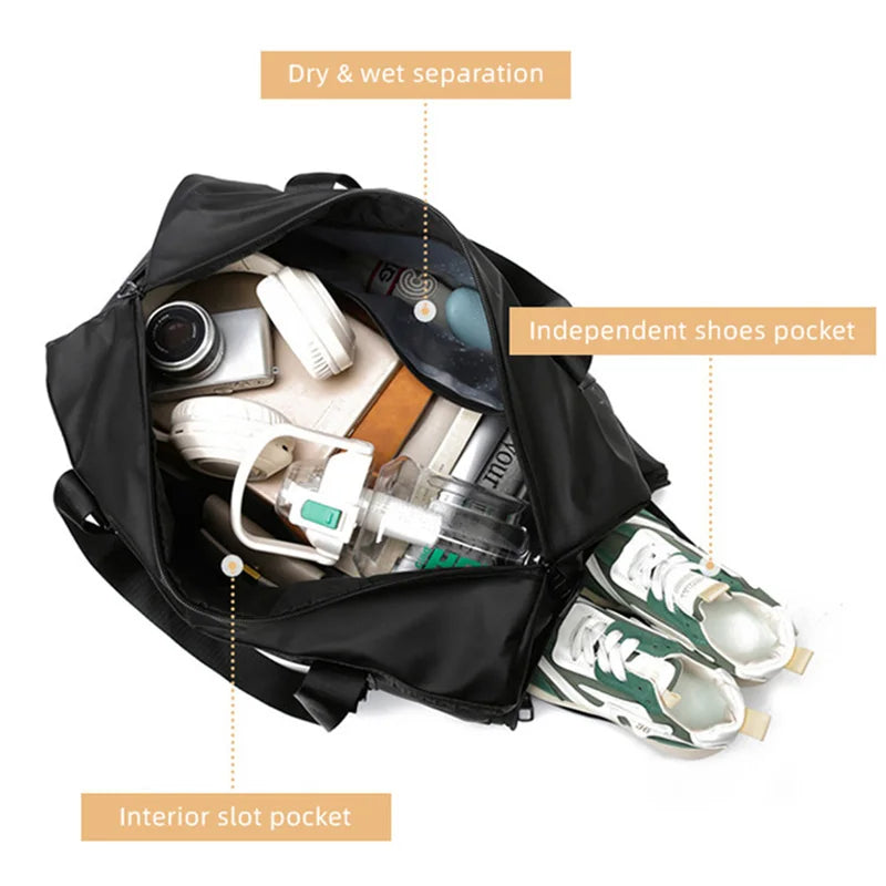 Gym Bag Waterproof W/ Pockets