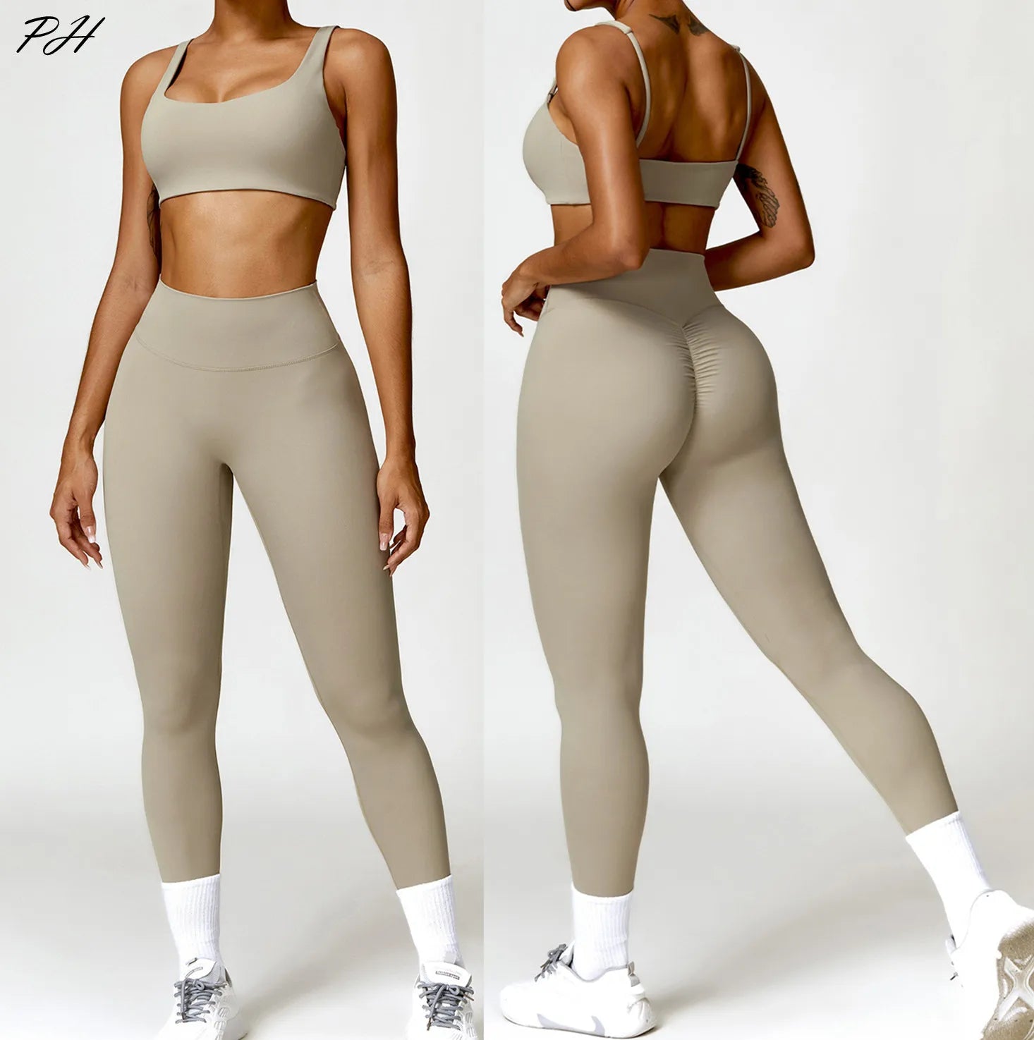 High Waist Sets, No Pockets, Scrunch Butt